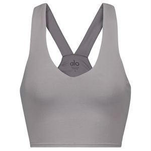 Alo yoga Airbrush real sports bra in grey XS